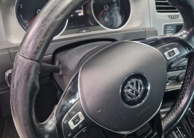 VW Golf krassen beschadiging stuurwiel